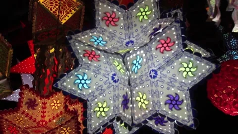 Lantern (Diwali) Stock Footage 208559885