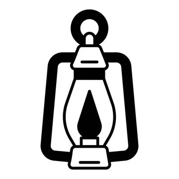 Lantern Dualtone Icon Illustration