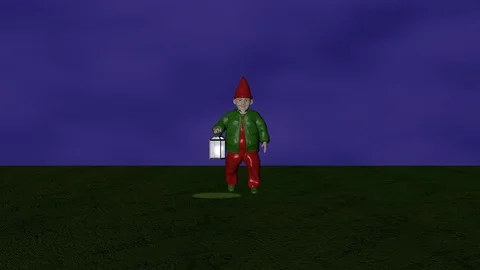 Lantern dwarf animation Vidéo 76660816
