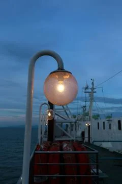 The lantern on the ferry Stock Photos