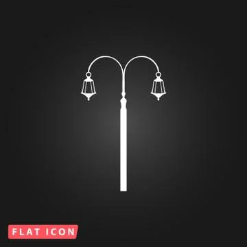 Lantern flat icon Stock Illustration