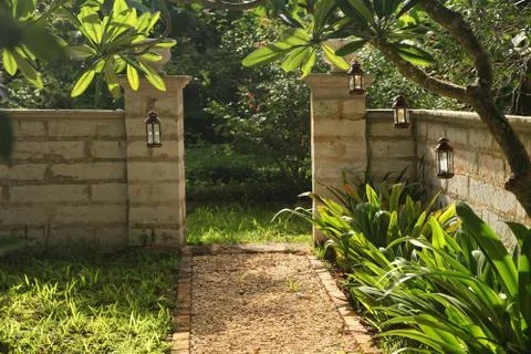 Lantern garden Stock Photos
