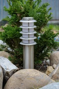 Lantern in the garden Stock Photos