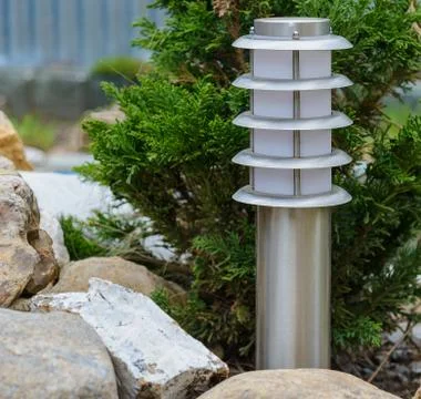 Lantern in the garden Stock Photos