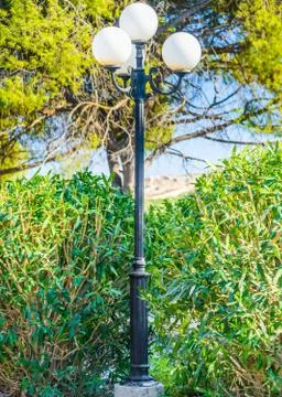 Lantern in the garden Foto stock