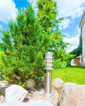 Lantern in the garden Stock-Fotos