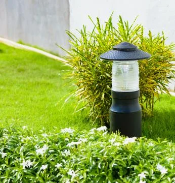 Lantern in the garden Foto stock