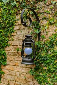 Lantern in the garden. 스톡 사진