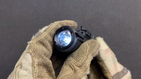 Lantern for a gun Stock Footage 132724751