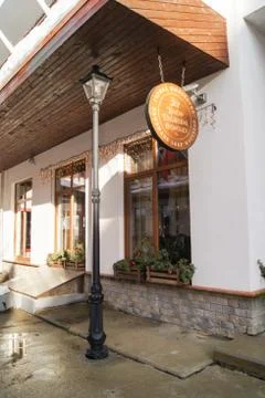 Lantern at the house. Stock Photos