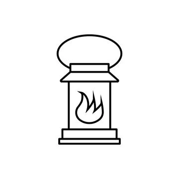 Lantern icon element of camping icon for mobile concept and web apps. Thin li Stock Illustration