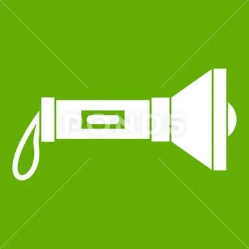 Lantern icon green Stock Illustration