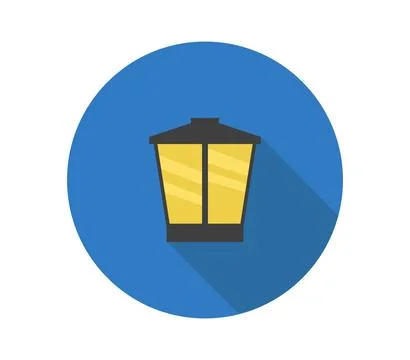 Lantern icon illustrated in vector on white background Stock Illustration