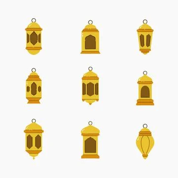 Lantern islamic hand drawn vector illustration Stock Illustration