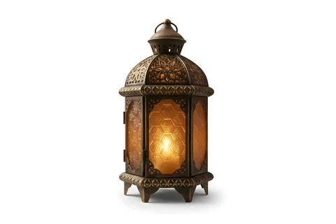 Lantern on isolated background, best use for ramadn Stock Photos