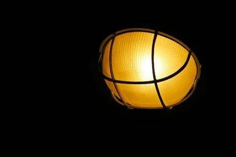 Lantern isolated on black Stock Photos
