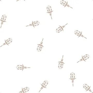 Lantern lamp ceiling glyph vector seamless pattern 스톡 일러스트