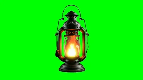 Lantern lamp Light Green Screen Animation stock Video 库存影片 293280031