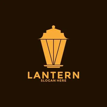 Lantern Lamp Logo Design. Creative Lantern Lamp Logo vector Template. Moder.. Stock Illustration