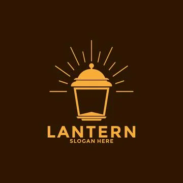 Lantern Lamp Logo Design. Creative Lantern Lamp Logo vector Template. Moder.. Stock Illustration