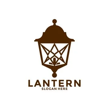 Lantern Lamp Logo Design. Creative Lantern Lamp Logo vector Template. Moder.. Stock Illustration