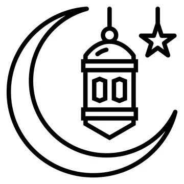 Lantern moon Stock Illustration