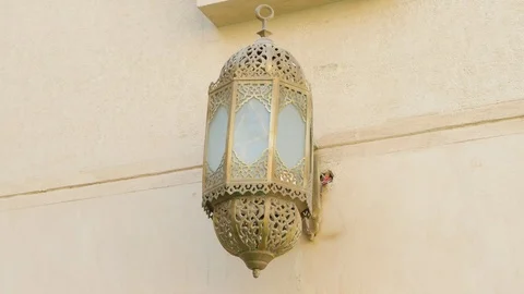 Lantern in The Mosque Stock Footage 88149304