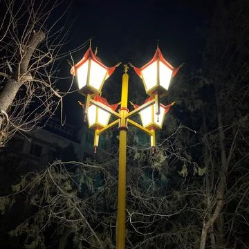 Lantern in the night Stock Photos