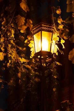 Lantern in the old town Stock Photos