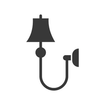 Lantern or lamp vector icon, solid style Stock Illustration