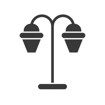 Lantern or lamp vector icon, solid style Stock Illustration