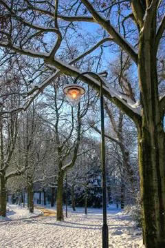 Lantern in park Stock Photos