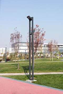 Lantern in the park Foto stock