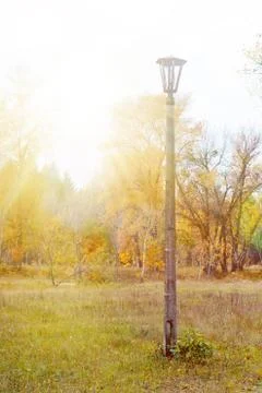 Lantern in the park Foto stock