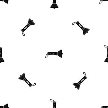 Lantern pattern seamless black Illustrazione stock