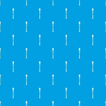 Lantern pattern seamless blue Stock Illustration