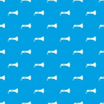 Lantern pattern seamless blue Stock Illustration