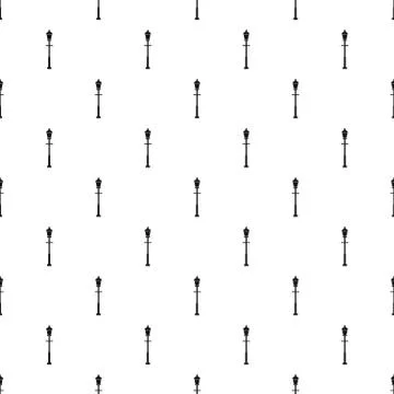 Lantern pattern, simple style Stock Illustration