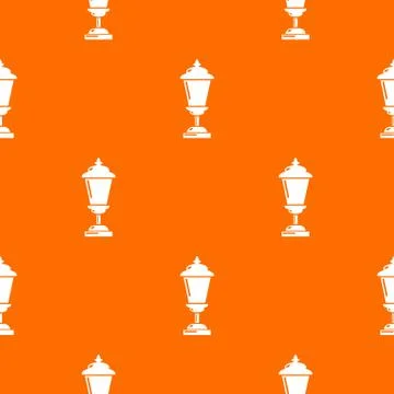 Lantern pattern vector orange Stock Illustration