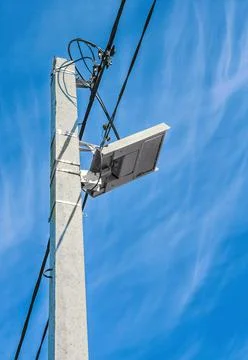 Lantern on a pole Stock Photos