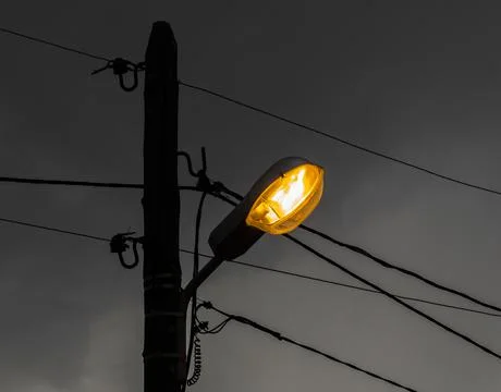 Lantern on a pole Stock Photos