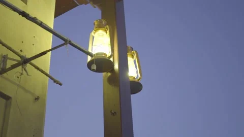 Lantern post  Stock Footage 145844653