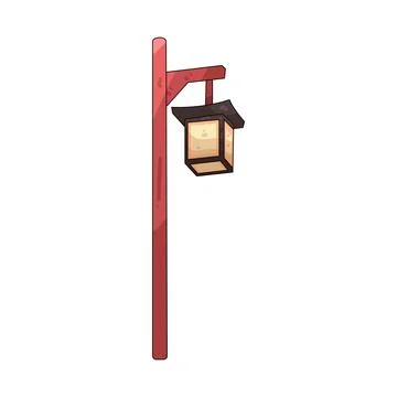 Lantern post illustration Stock Illustration