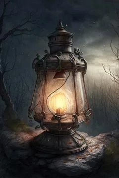 Lantern of revealing Stock Illustration