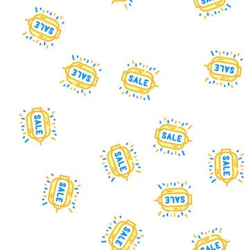 Lantern sale vector seamless pattern 스톡 일러스트