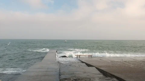 Lantern by the sea Stock Footage 103332889
