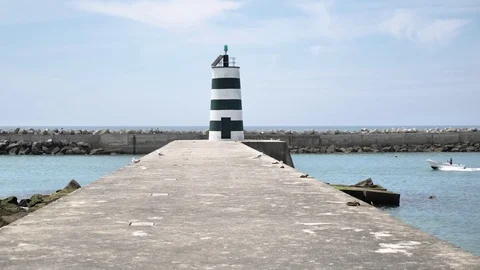 Lantern Seagull Boat 4k Stock Footage 77252604
