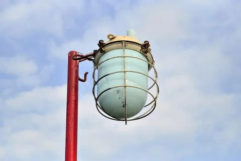 Lantern on sky background Stock Photos