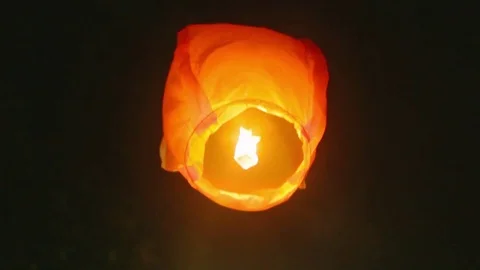 Lantern in the sky Stock Footage 80166861