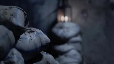 The lantern stands in the night Stock Footage 246978065